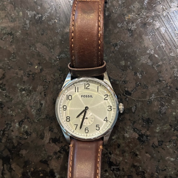 Fossil The Agent Silver Watch - Picture 1 of 3